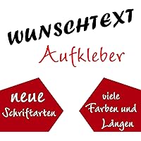 WUNSCHTEXT selbst gestalten AUFKLEBER - NEUE SCHRIFTARTEN - viele Farben - viele Größen - Buchstaben Schriftzug Zahlen…