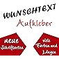 WUNSCHTEXT selbst gestalten AUFKLEBER - NEUE SCHRIFTARTEN - viele Farben - viele Größen - Buchstaben Schriftzug Zahlen…