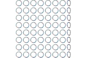 UNICRAFTALE 80 Pezzi 304 Anelli di salto aperti in acciaio inox 10mm Anelli rotondi Anelli di salto arcobaleno per gioielli fai da te artigianali Orecchino Bracciale Choker Fare catena anello chiave