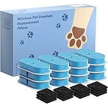 Kattenfontein drinkfontein voor kat: 3,2 l kattenfontein voor katten - superstille waterpomp - filteren van haren - eenvoudige demontage - 6 filters 3 schuimfilters - GIOTOHUN