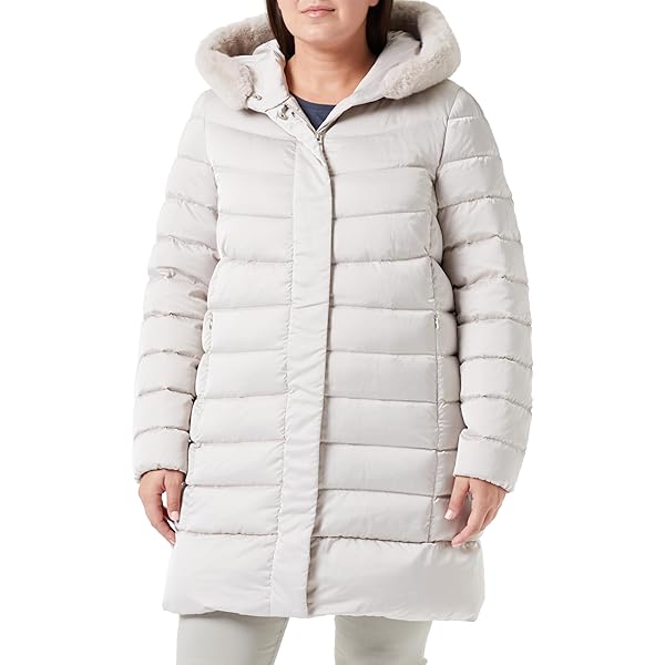 Geox W SPHERICA Chaqueta, Blanc DE Blanc, 42 De Las Mujeres