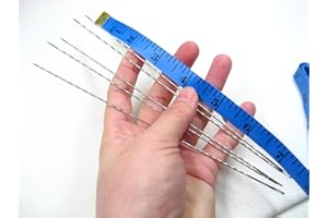 VOMONO 3pc 7" Metal Extra Large Long Needle Upholstery Leather Hard Work Needle