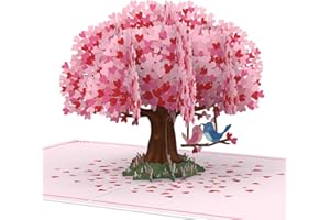 papercrush® Pop-up biglietto Albero di cuore con tortora - Biglietto auguri romantico per anniversario fidanzamento per lui (uomo, marito), Biglietto regalo san valentino per lei 3D per dire ti amo