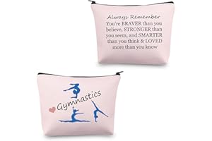 BNQL Ginnastica Regali Ginnastica Trucco Sacchetto Cosmetico Sacchetto Ginnasti Regali per Ragazza Borsa da Viaggio Borsa da Toilette Rosa
