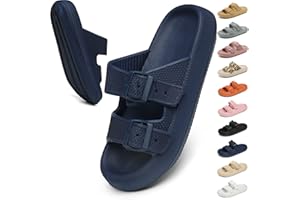 Geweo Chaussons Pantoufle Indoor Hommes Femmes Sandales Bain Semelles Épaisses Ultra Soft Adultes Unisexe Séchage rapide Shower Slippers