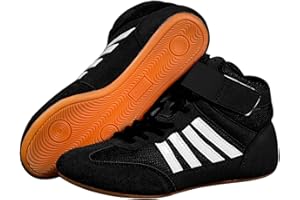 GOLDENEAMEISEN Scarpe da Wrestling Giovanile,Scarpe da Lotta,Scarpe da Boxe da Donna E da Uomo,Non-Slip,Leggero,Confortevole,Resistente E Traspirante,Adatto per Boxe,Lotta,Sollevamento Pesi,Arti Marziali