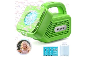 YOTOY Toys for 3-8 Year Old Boys Girls: Automatic Bubble Machine Blower for Kids Adults Party Gift for 3 4 5 6 7 8 Years Old Birthday Wedding Portable Bubble Maker Bath Indoor Outdoor Bubble Toy
