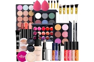 MKNZOME Kit per Trucco Completo, 35 Pezzi Cosmetico Valigetta per Principianti con Ombretti Correttore Rossetto Lucidalabbra Fard ecc - Sorpresa Regalo Trousse di Trucchi, per l'uso quotidiano e viaggio#4