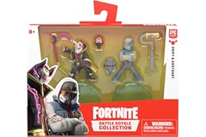 Fortnite 35934 Battle Royale Collection, Duo Figurenset Drift & Abstrakt, Actionfiguren Epic-Game, mit Waffen und Ständer, Mehrfarbig, 63536