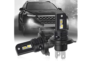 OPL5 H4 LED Headlight Bulbs, Hi/Lo Beam 40W 12000LM 6000K Super Bright Upgraded Chips CanBus H4 LED Bulbs Mini Design All in one H4 LED Car Headlight Conversion Kit (2PCS)
