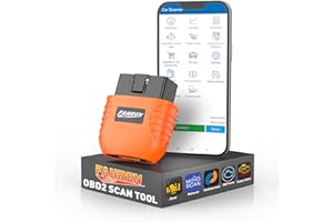 FAHREN Bluetooth OBD2 Diagnosegerät Auto Scanner Alle System Scan, ODB2 Adapter mit DTC-Definition, 6 Rücksetzdiensten, 15 Sprachen & 20+ Drittanbieter-Apps,Bluetooth OBD II für iOS/Android