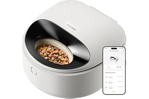 PETLIBRO Distributore Automatico Cibo Gatti Umido, Raffreddamento a Semiconduttore, 2,4 GHz Controllo Wi-Fi Smart App, Dispenser Automatico Cibo Umido, Fresco per 3 Giorni (Bianco)