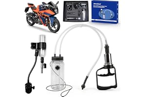 Bromsventilationsenhet motorcykel med vakuumpumpump, enmans bromsvätskebyte enkelt, 400 ml magnetisk bromsvätskebehållare, 25