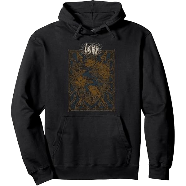 Sweat à Capuche Officiel Gojira - Logo Branches - Coupe Classique, Col Tissé, 241 G - Merchandising Groupe Métal - 5