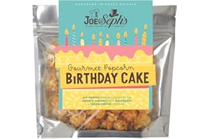 Joe & Seph's Birthday Cake Popcorn (1x30g), gourmet popcorn, on the go snack, sweet popcorn