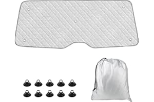 LMYSUFI Parasol Coche Trasera Compatible con VW T5 T6 2003-2024, Parasol Trasero Puerta Simple, Protección Solar Interna Protección UV, Plegable