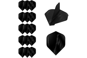 RUTHLESS Dart Flights | Premium 100 Micron Standard Number 2 Shape Rip Torn Design, Red, White, Blue, Black, Multiple Pack Sizes