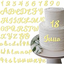 Décoration Gâteau Anniversaire Doré Lettres Acrylique Dorées Pour Gâteaux - Alphabet A-Z Et Chiffres 0-9 - Décoration Fête Lettres Acrylique Gâteau