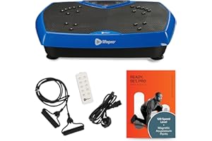 LifePro Hexaplate Acupressure Vibration Plate Exercise Machine, Lymphatic Drainage Fitness Platform for Home, Helps Burn Calories and Relieve Back & Joint Pain