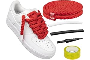 Endoto Lacets corde pour Air Force 1 chaussures Sneaker, Lacet Gros ronds épais, big rope chunky laces Shoelaces