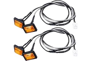 AXspeed 1/14 LED Seitenlicht Lampe RC Truck Schürze Lichter für R620 R470 Scania Tamiya Trailer Upgrade (Gelb)