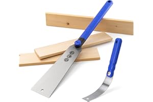 JOBUKAM Japansäge Set [DÜBELSÄGE INKL.]- Hochwertige Japan Zugsäge Ryoba 240mm - Japanische Säge als Astsäge, Feinsäge Holz, Fuchsschwanz Säge, Holzsäge Handsäge Holz - Holzwerkzeug