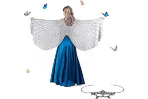 Niuoppy Womens Bird Wings Cape, Womens Halloween Party Bird Wings Costume with Mask, Bird Shawl Wings, Ladies Costume Accessory for Christmas Halloween Party Cosplay Dancing