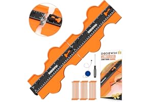 DODOWIN Konturenlehre 50cm Unbegrenzt Verbindbare, Konturenlehre Groß, Weihnachtsgeschenke für Männer Vater, Geschenk für Papa Opa Handwerker, Gadgets Adventskalender 2025 Männer, Laminat Schablone