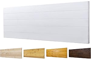 PALETS TALAVERA SL Cabecero Ancho 60cm de Madera Maciza Mod. Roma para Camas de 80cm, 90cm, 110cm, 135cm, 150cm. Herrajes incluidos (145cm X 60cm, Blanco)