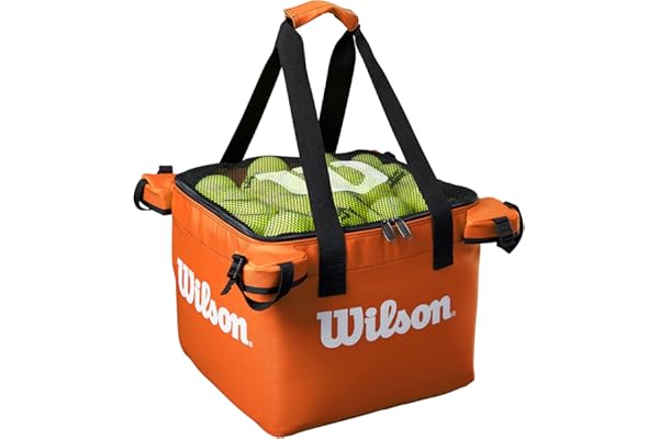 Wilson Panier pour Balles de Tennis, Tennis Teaching Bag Capacité 150 Balles, Vert, WRZ541200