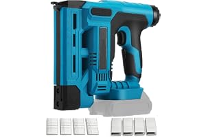 Batterihäftapparat för Makita 18 V batterier, borstlös spikpistol med 1 000 spikar och 1 000 klämmor, justerbar i 6 hastighet