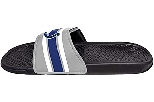 FOCO Legacy Stripe Sport Slide Flip Flop Sandals, Men's NFL Stripe Legacy Velcro Sport Slide - Mens