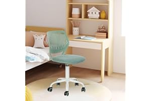 FurnitureR Sedia per bambini da 3 a 10 anni, colorata ergonomica, con schienale e braccioli, con 5 ruote, carico massimo 100 kg