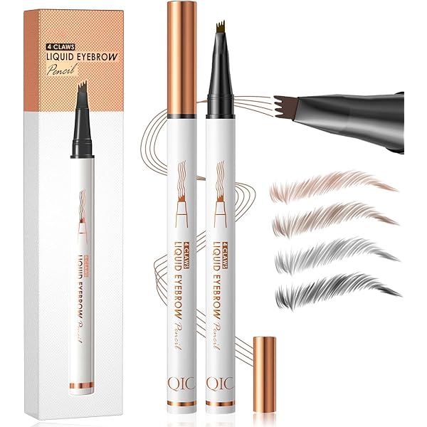 Fonyiunce Microblading Augenbrauenstift – Wasserfest, Mit 4 Gabelspitzen Für Natürlich Wirkende Brauen