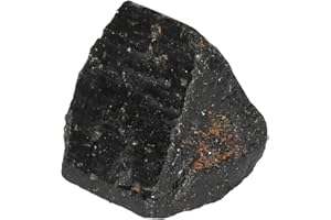 Real Gems Schwarzer Turmalin Loser Stein, Gute Qualität natürliche Schwarze Farbe glänzender Turmalin rauer Stein, zertifizierter 41,50 ct Turmalin Edelstein
