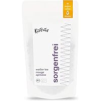 Küstentee Premium Weißer Tee BIO „sorgenfrei“ mit Mango & Aprikose (60g) - Mit echten Mango- & Aprikosenstücken - Pai Mu…