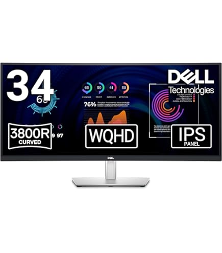 Dell 34 Plus USB-C Monitor - S3425DW, WQHD (3440x1440), 21:9