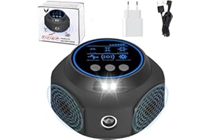 ‎IPALAMILA 360°Ultraschall Mäuseabwehr,Mäuseschreck mit LED und PIR,Marderschutz Auto Zur Abwehr Von Nagetieren,Ratten,Eichhörnchen,Insekten,Flöhen,Motten,Spinnen und Kakerlaken,100% professionell wirksam.