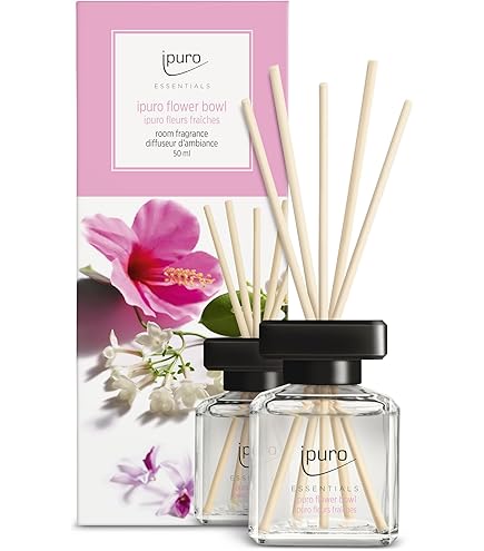 Ipuro Essentials Cotton Fields Profumo Ambiente | Diffusore Con Bastoncini | Note Di Anice, Vaniglia E Fiori Per Una Casa Rilassante