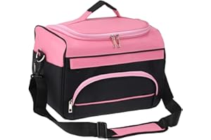ANSELF Borsa per attrezzi da parrucchiere, custodia portatile, borsa a tracolla per salone di parrucchiere professionale per parrucchieri, asciugacapelli, ferro per lisci, forbici e pettine