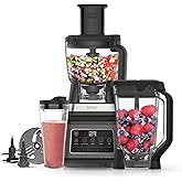 Ninja 3-in-1 Food Processor & Blender with 5 Automatic Programs: Blend, Max Blend, Chop, Mix, Puree, 1.8L Bowl, 2.1L Jug, 700