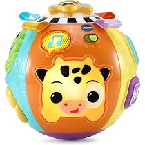 Jouet D'Éveil VTech Lumi Balle Des Animaux - Balle Musicale Et Lumineuse Pour Bébé Dès 6 Mois