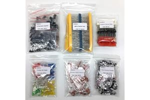YUTOKEER Electronic Component Assortment kit Capacitor Resistor LED Diode Transistor 1390Pcs