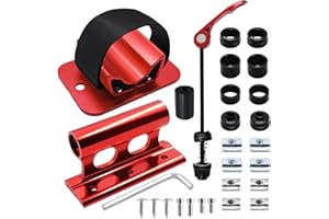 ALLTOO Set di supporti per tetto per bicicletta, forcella anteriore a sgancio rapido, supporto per asse per mountain bike, supporto per portapacchi