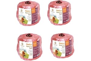 SALTEAN 4x Himalayan Animal Horse Lick Pink Salt |Pack of 4 | 4 Unite In One Box |1 to 1.5 kg