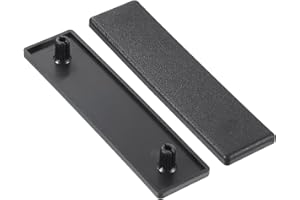 sourcing map 10 tapas de extremo extruidas de nailon, 20 x 80 mm, perfil de aluminio con ranura en T 2080, tapón de extrusión estándar europeo para carro, estante de pecera, estante de almacenamiento,