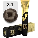 GLAMLOOK Kalıcı Sa&ccedil; Boyası | 8.1 A&ccedil;ık Kumral K&uuml;ll&uuml; | 100 ml | Koruyucu, nemlendirici, besleyici yağlar, d&uuml;ş&uuml;k amonyak seviyes