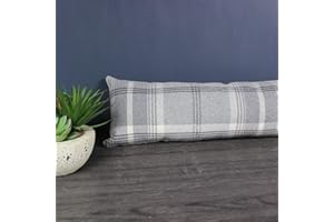 Harrison Cropper Balmoral Dove Grey Draught Excluder (90cm Length x 15cm Width)