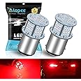 Alopee P21/5W 1157 BAY15D LED Bulbs,12V-24V Extremely Bright Red 2016 54SMD Brake LED Bulb for 1016 1034 7528 2057 2357 Car Led Brake Light Lamp Tail Light, Rear Tail Position Bulbs (2-Pack)