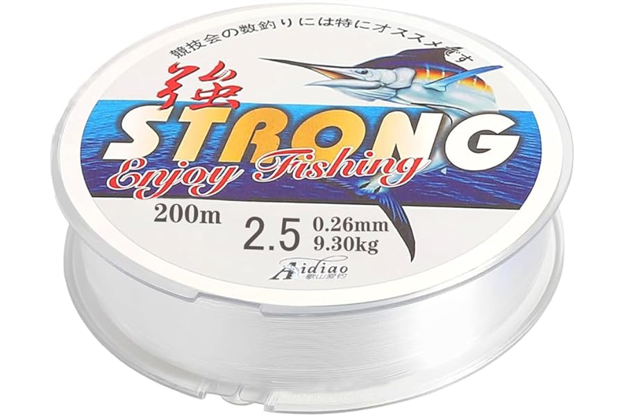 200 M Fish Line,0.5mm Fishing Wire,8.0 Spool Nylon Thread Clear Fishing Wire,Strong Clear String for Hanging decorations.(8.0Typ-0.5mm/200M)